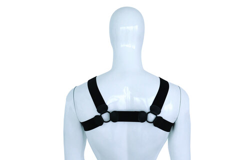 Elastisch Borstharnas Zwart S/M – Comfort & Stijl