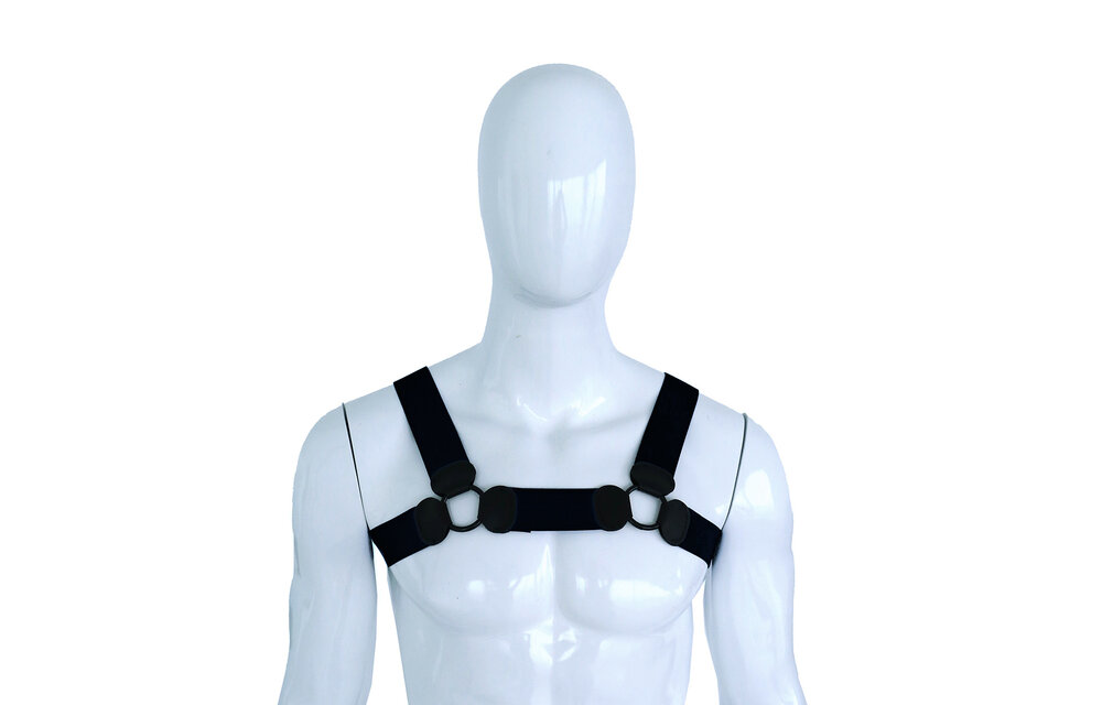 Elastisches Brustgeschirr Schwarz L/Xl – Komfort & Stil