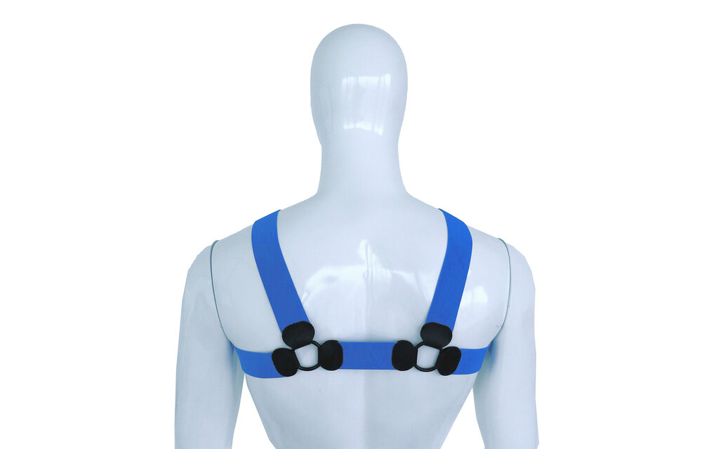 Elastisch Borstharnas Blauw L/Xl | Stijlvol & Comfortabel