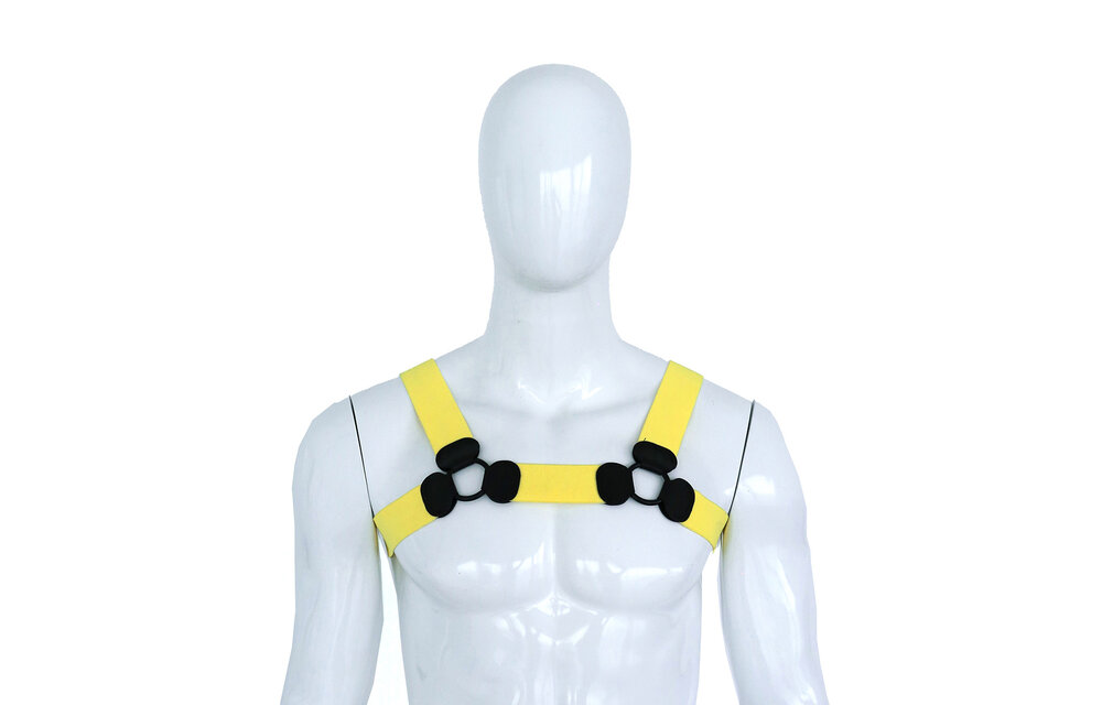 Elastisch Borstharnas Geel L/Xl – Comfort & Stijl