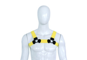 Elastic Chest Harness Yellow L/XL