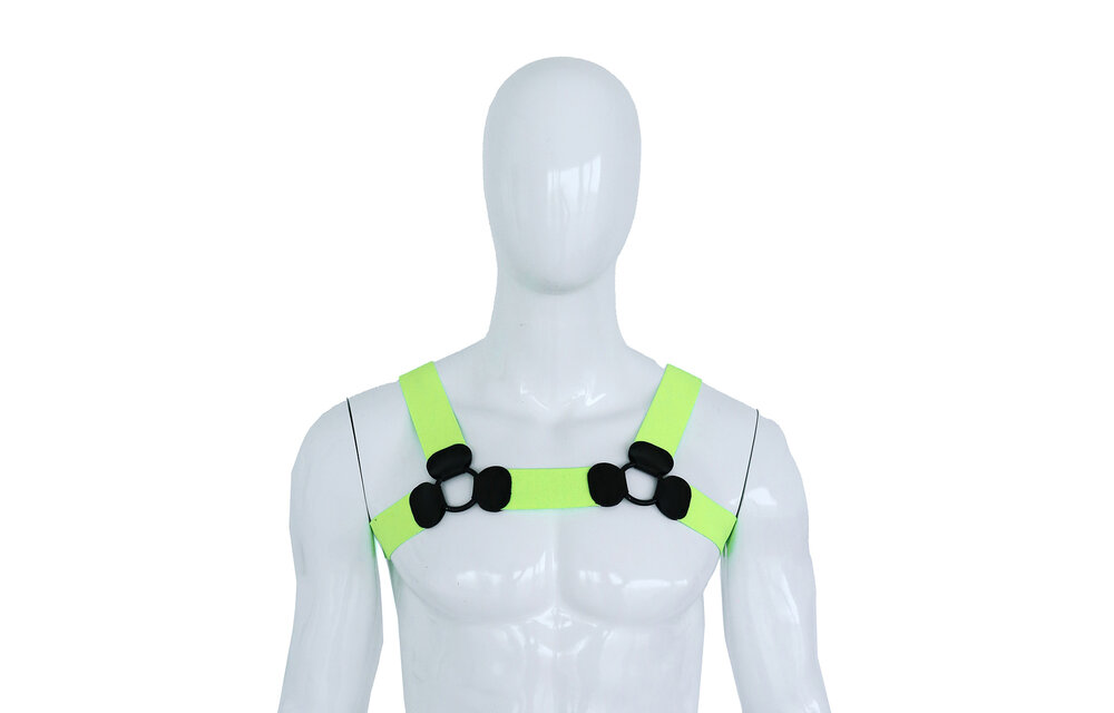 Elastisch Borstharnas Groen S/M | Comfort & Stijl