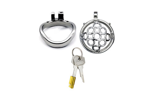 Luxury Chastity Belt With Adjustable Strap | Stainless Steel & PU