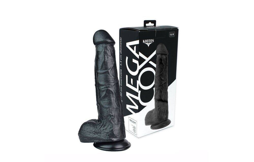 Kiotos Cox MEGA Schwarz Dildo 27 cm – Realistisch & Langlebig