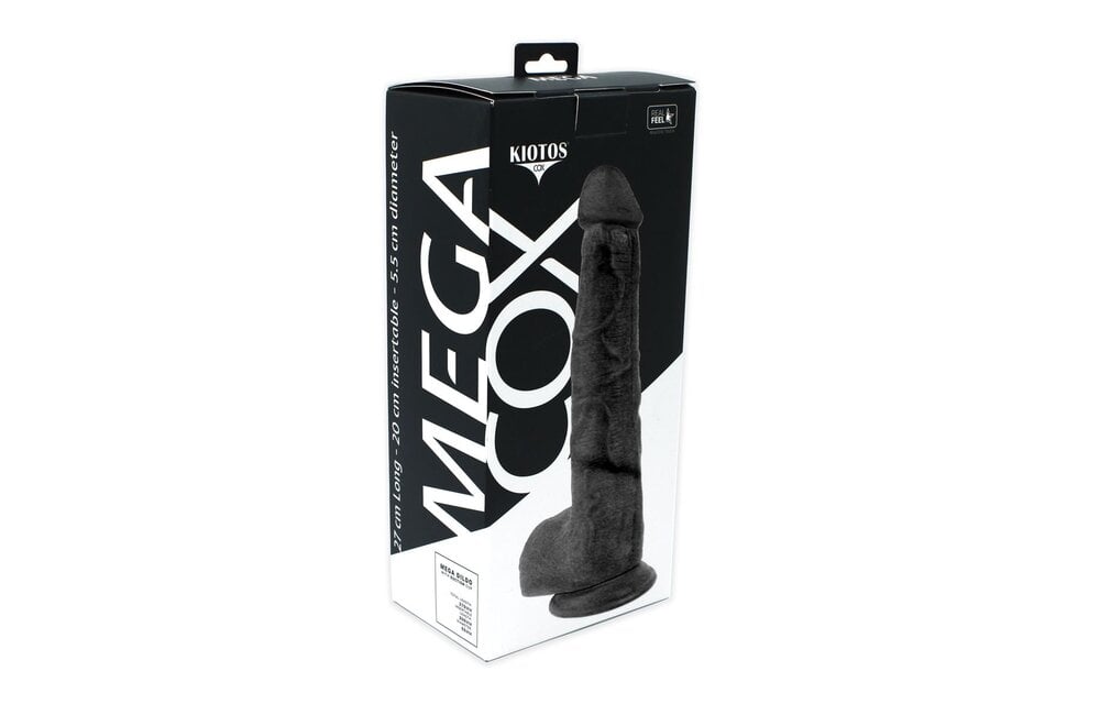 Kiotos Cox MEGA Black Dildo 27 cm – Realistic & Durable