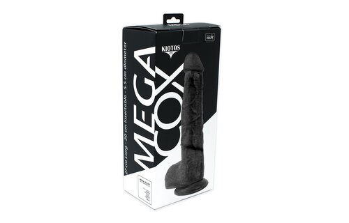 Kiotos Cox MEGA Schwarz Dildo 27 cm – Realistisch & Langlebig