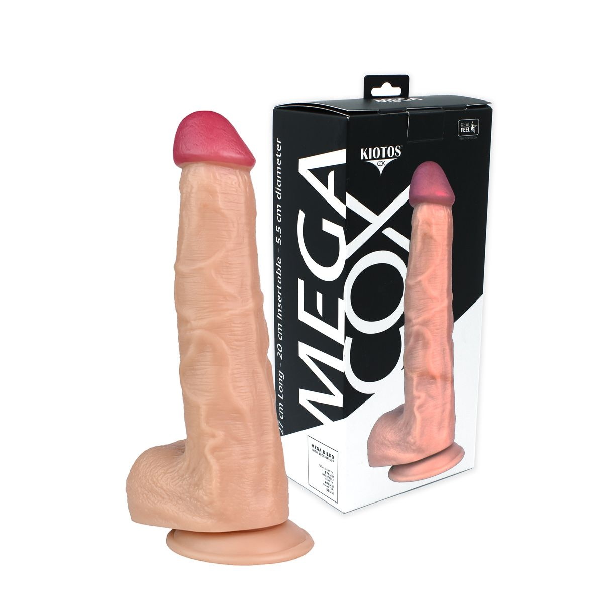 Mega Dildo Vlees 27 x 5.5 cm
