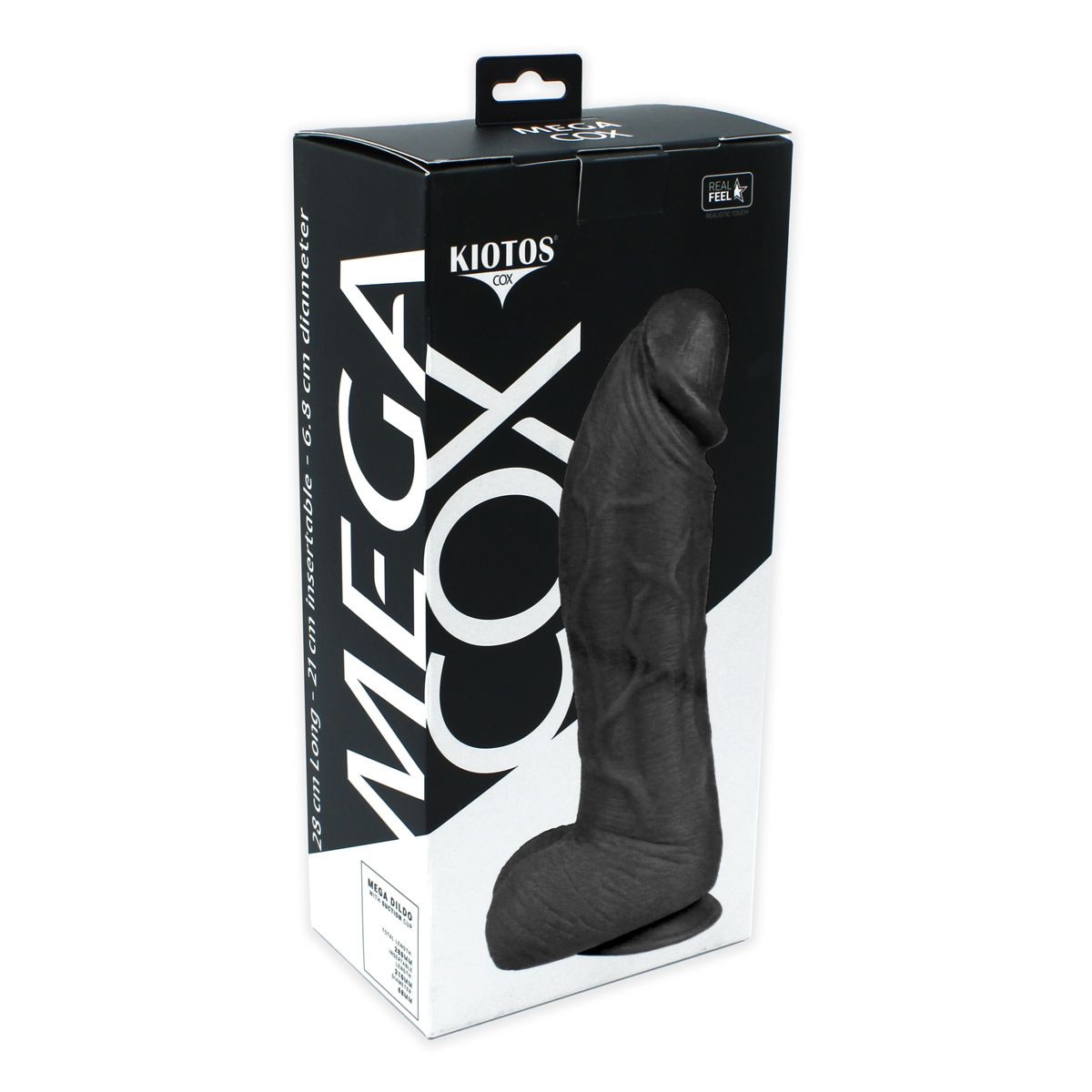 Mega Dildo Zwart 28 x 7.4 cm