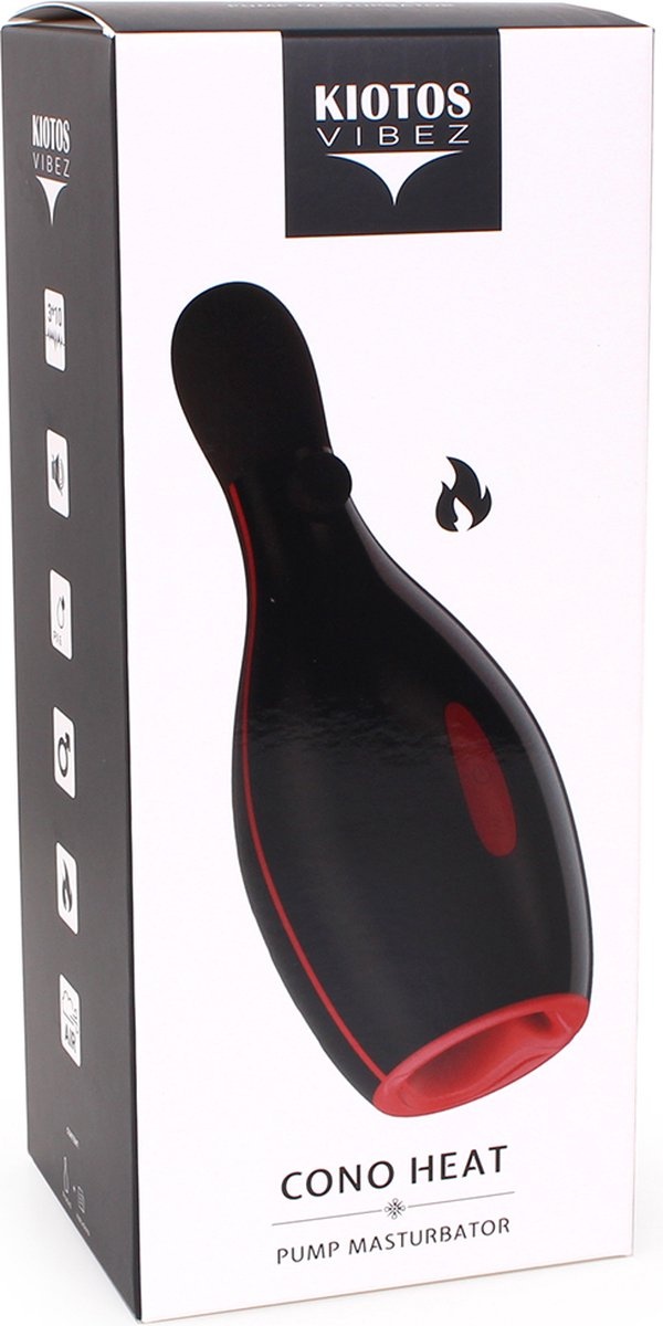 Kiotos Vibez Cono Verwarmende Pump Masturbator