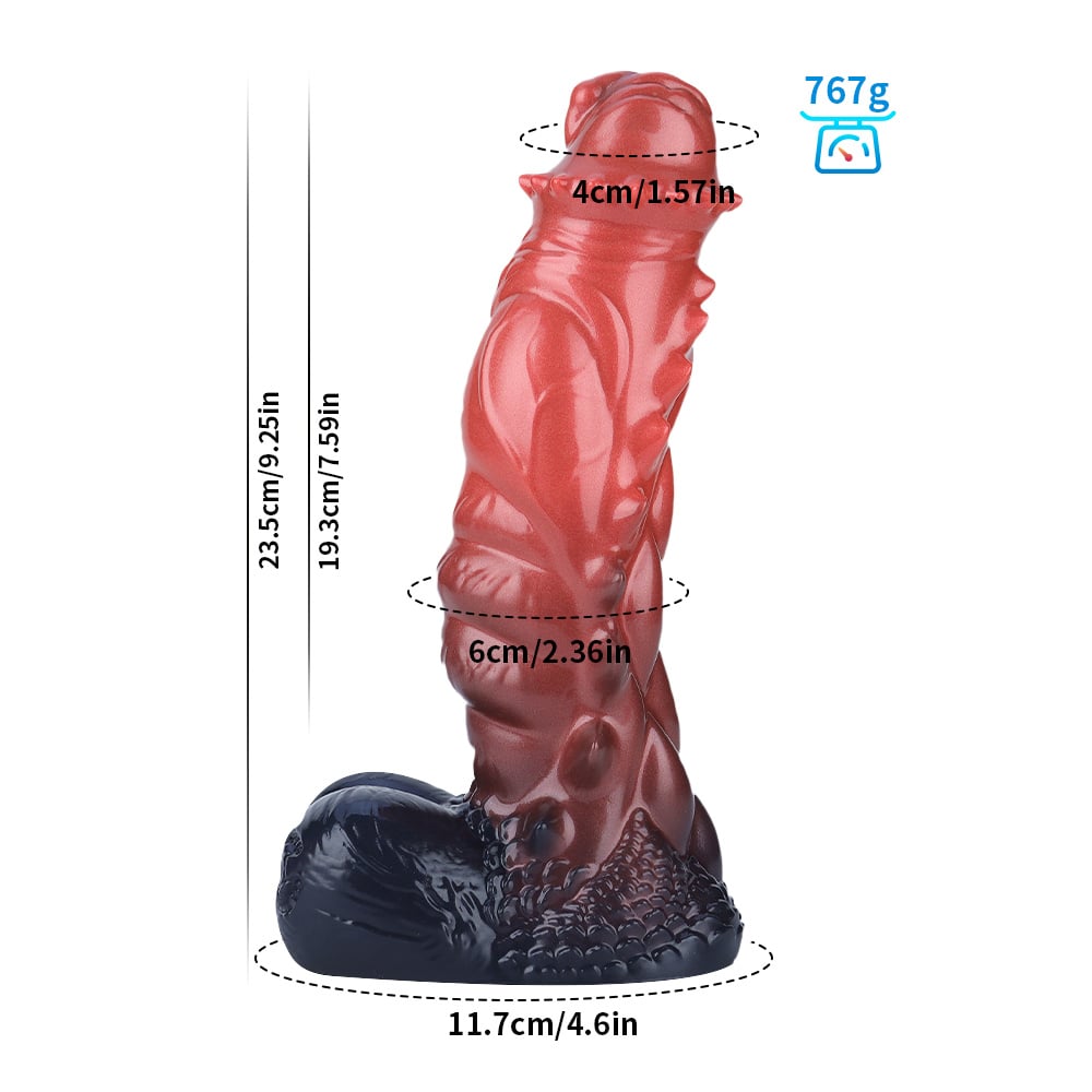 Radiant Red Dildo 23,5 cm - M - Kosmisch Design & Luxe Silicone