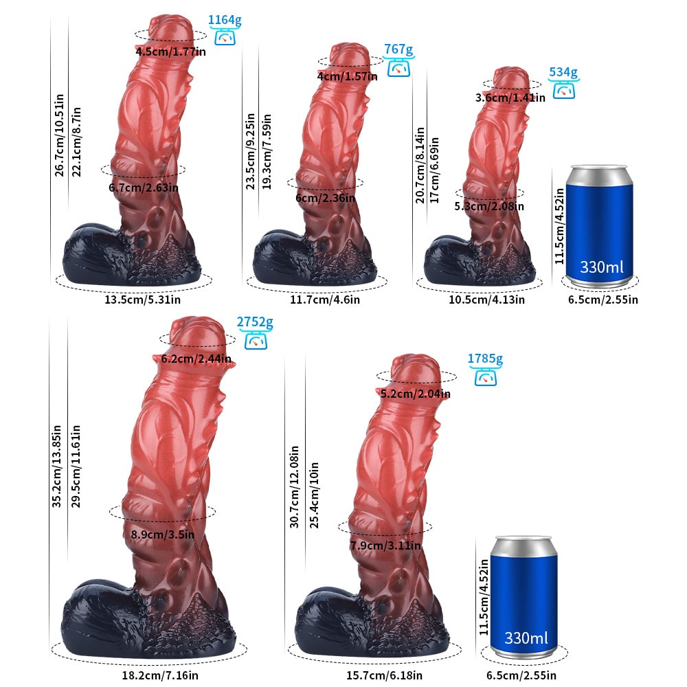 Radiant Red Dildo 20.7 cm - S - Cosmic Design & Luxury Silicone