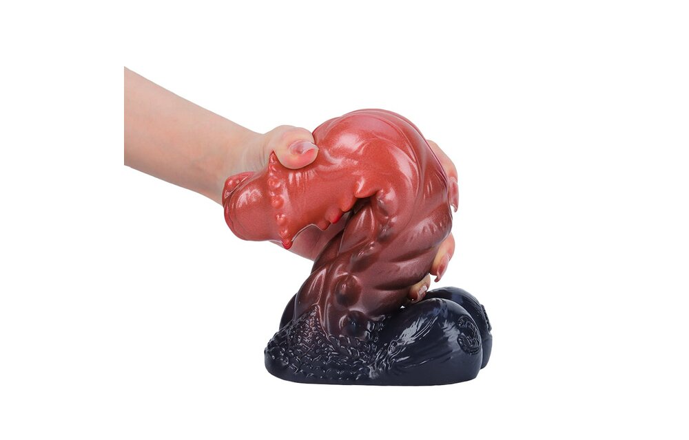 Radiant Red Dildo 20,7 cm - S - Kosmisches Design & Luxus-Silikon
