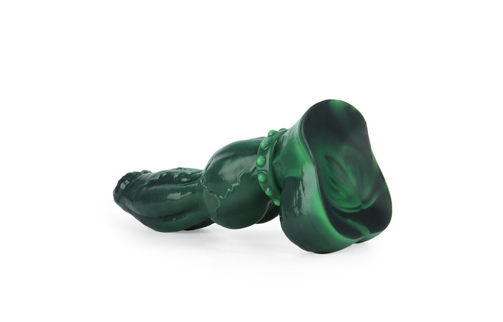 Emerald Excitement Dildo 34,3 cm – Hochwertiges Platinsilikon