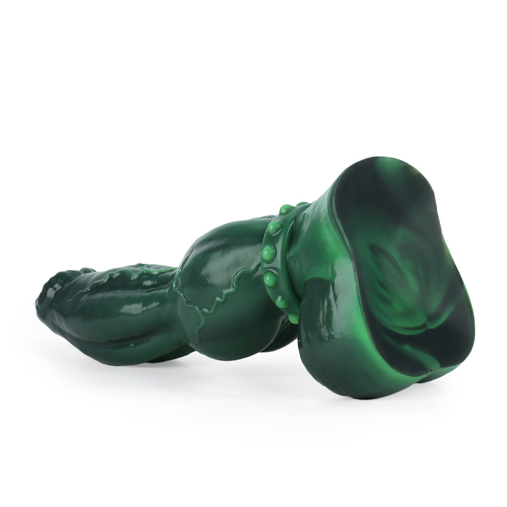 Emerald Excitement Dildo 34,3 cm – Hochwertiges Platinsilikon