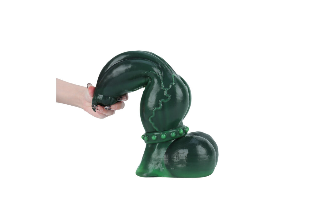 Emerald Excitement Dildo 18,5 cm – Premium-Platin-Silikon Grün