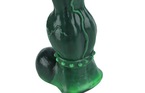 Emerald Excitement Dildo 18,5 cm – Premium-Platin-Silikon Grün