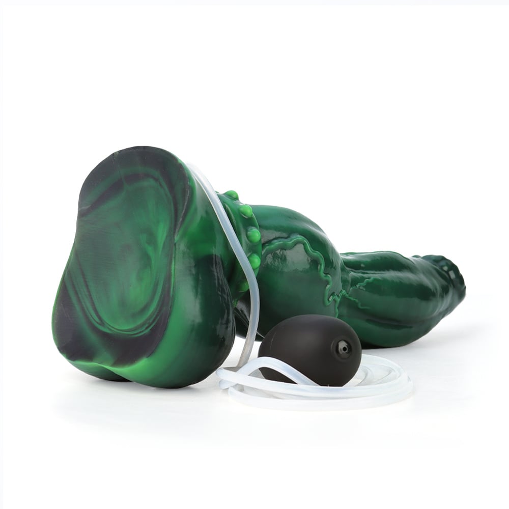 Emerald Excitement Squirting Dildo - M