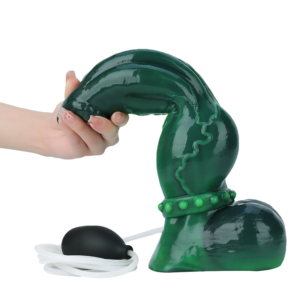 Emerald Excitement Squirting Dildo - M