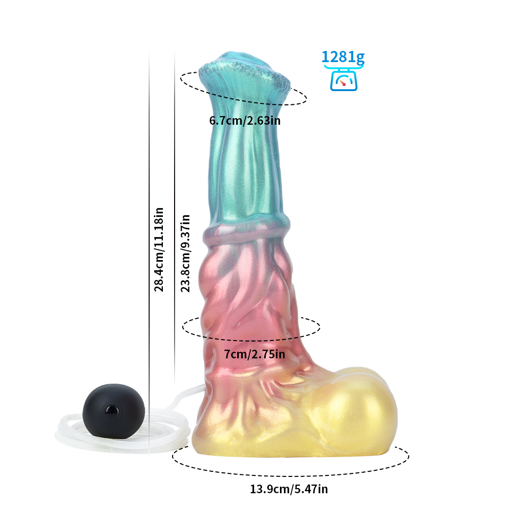Cosmic Curves Squirting Pferde-Dildo 28,4 cm - L - Himmlisches Vergnügen