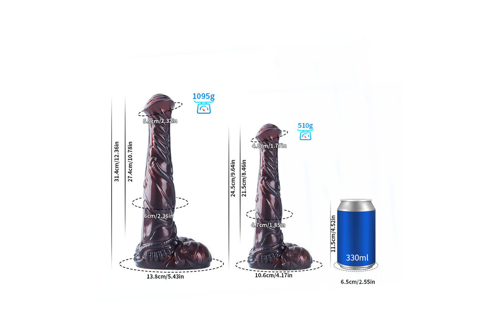 Meteor Mustang Dildo 24,5 cm – Premium-Silikonvergnügen