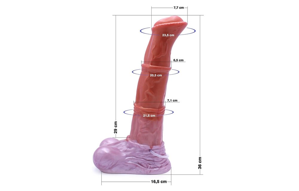 Dildo Monstar Squirting Beast XL 35 cm – XL-Silikon-Squirt