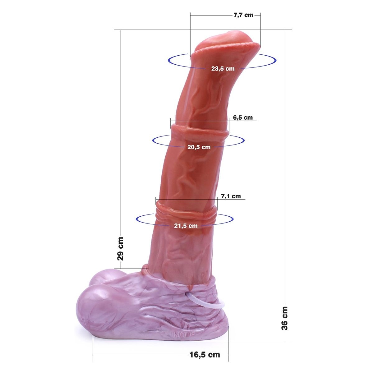 Dildo Monstar Squirting Beast XL 35 cm – XL-Silikon-Squirt