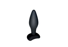 Small Silicone Anal Plug Black - Comfort for Beginners