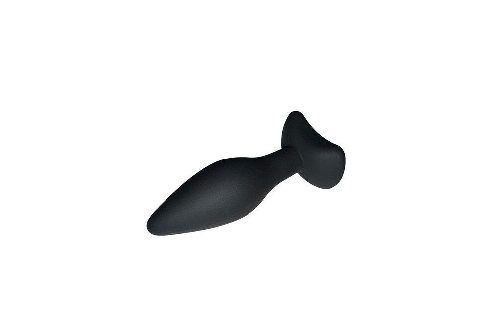 Small Silicone Anal Plug Black - Comfort for Beginners