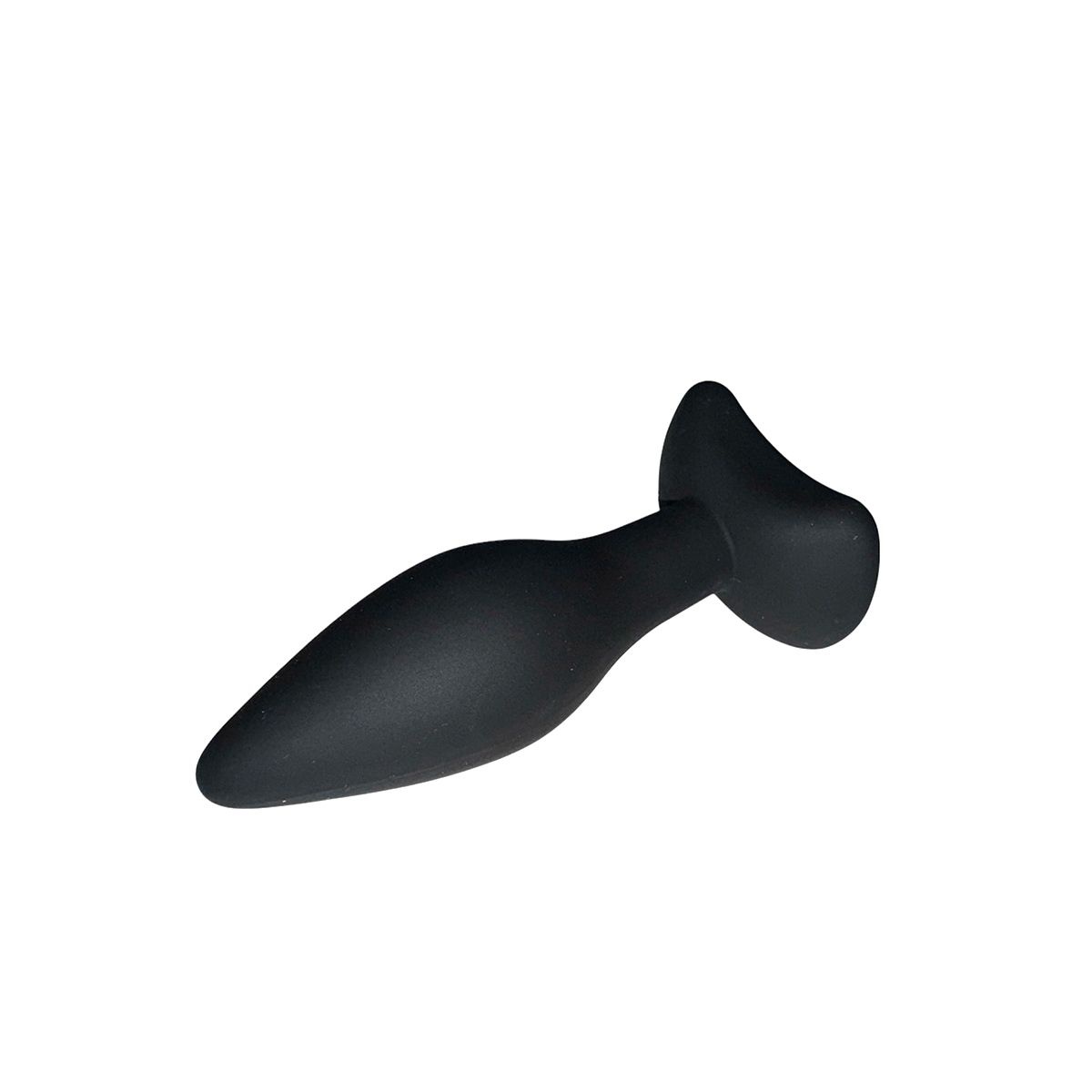 Small Silicone Anal Plug Black - Comfort for Beginners