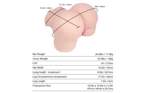 Caroline Sex Doll 11.9 kg | Realistic With Tantabutt Technology