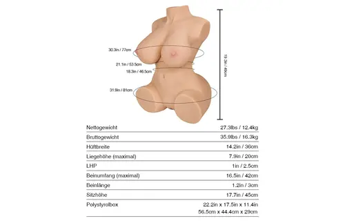 Britney 2.0 BBW Sexpuppe – Realistischer 12,4 kg Masturbator