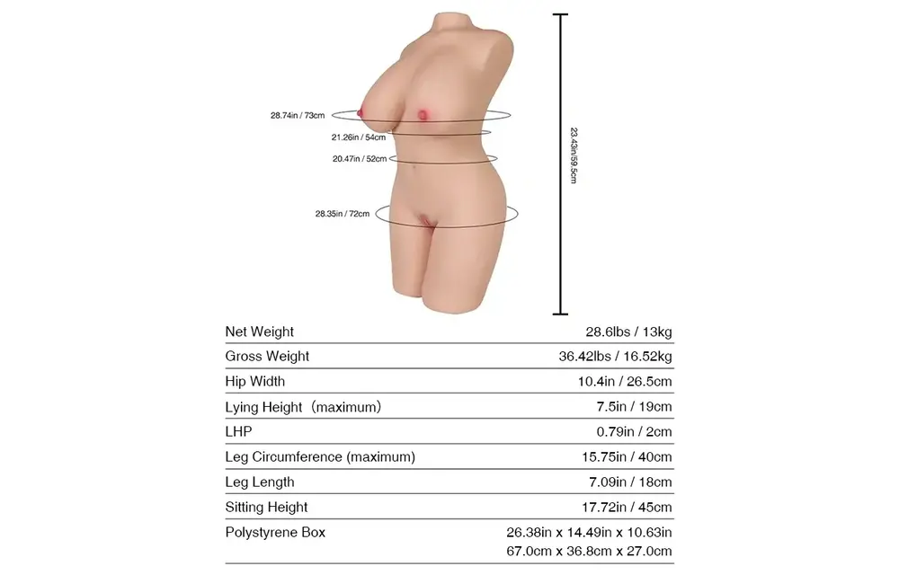 Donna Sekspop 13kg – Realistisch & Perfect voor Beginners