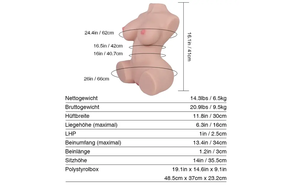 Scarlett Sexpuppe 6,5 kg – Anfängerfreundliche realistische Puppe
