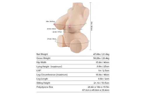 Nicole 2.0 TPE-sexdoll | Realistische G-cup & Flexibel 21,6 kg