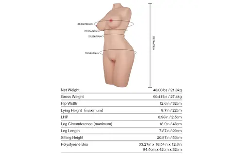 Diana: 21,8 kg Realistische Pornostar Sexpuppe