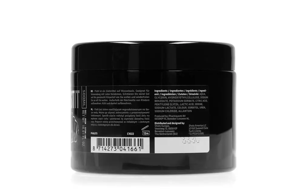 Black Label Sperma-Gleitmittel 500 ml – Cremig, auf Wasserbasis