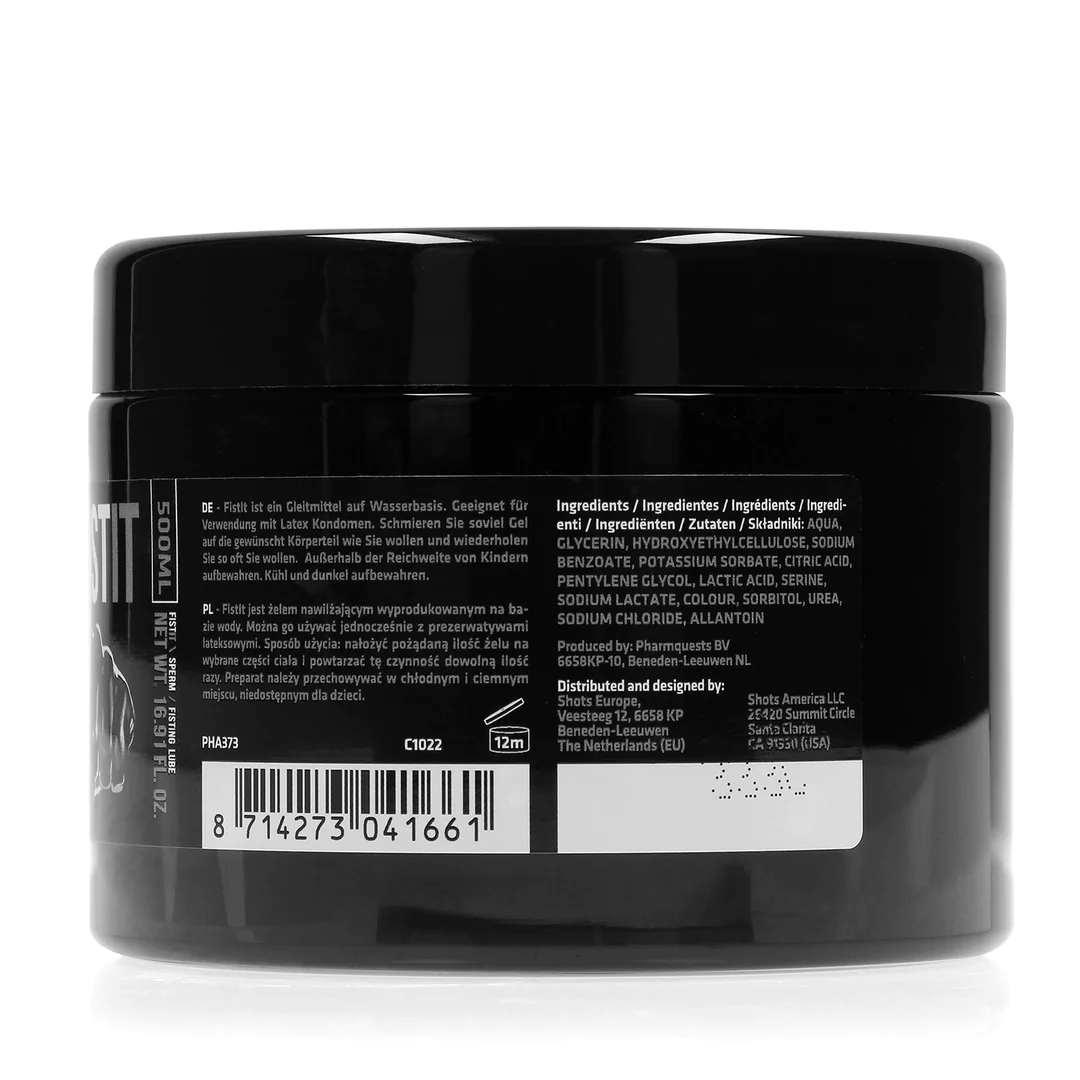 Black Label Sperma Glijmiddel op Waterbasis - 500 ml