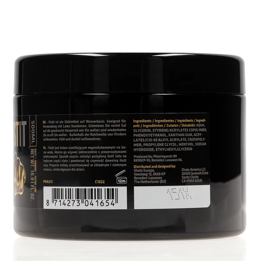 Black Label Betäubend Gleitmittel auf Wasserbasis – 500 ml