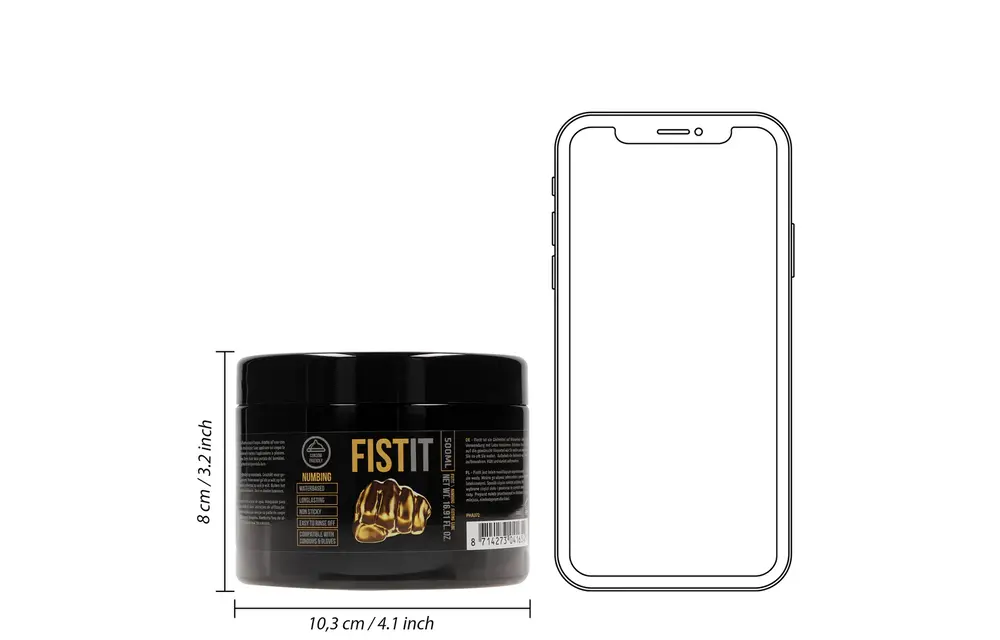 Black Label Numbing Lubricant Water-based 500 ml | Fist It