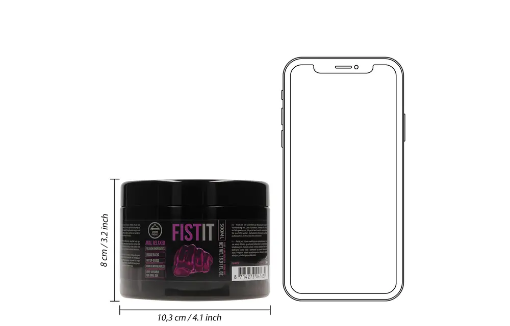 Black Label Anal Relaxer Lubricant 500 ml – Water-based & Menthol