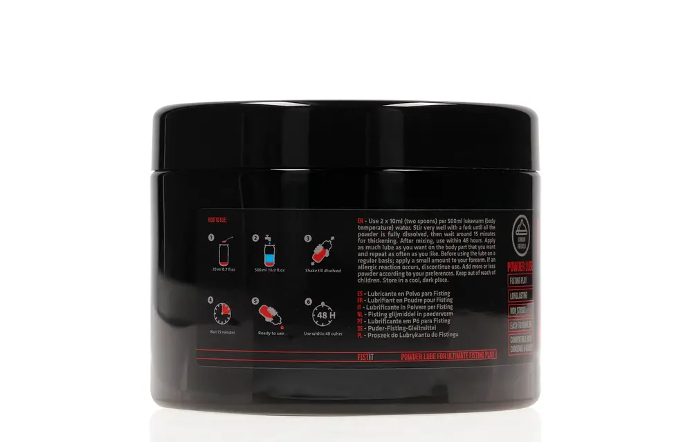 Black Label Powder Lubricant Water-based – 460 g Black