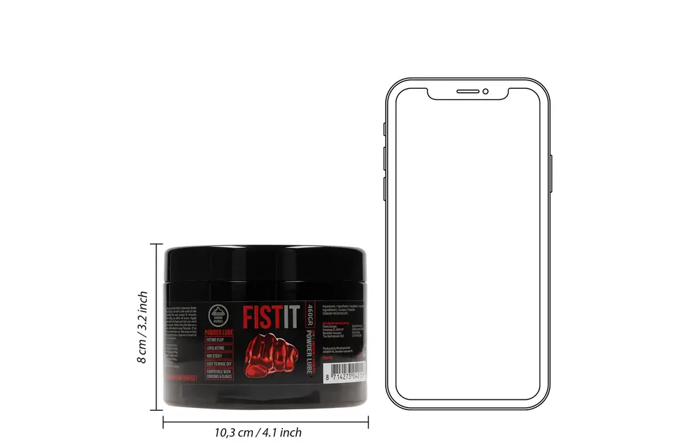 Black Label Gleitmittel auf Wasserbasis in Pulverform – 460 g Schwarz