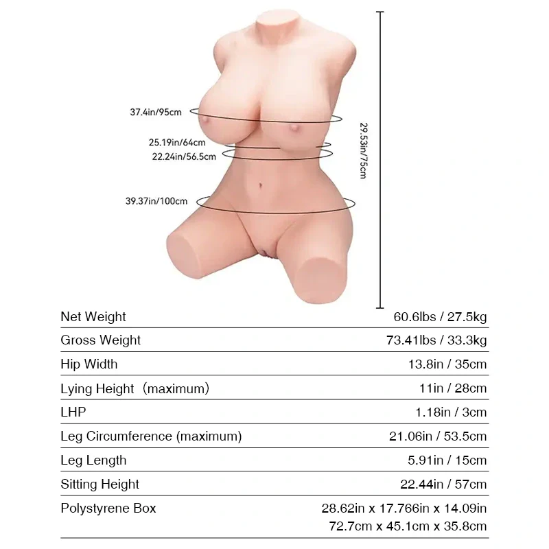 Jennifer BBW Sex Doll – Realistic XXL Sex Mate 27.5 kg