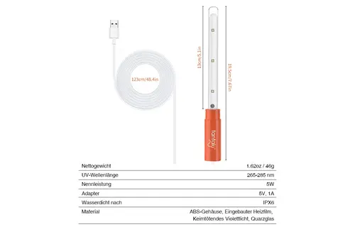 Tantaly UV-Sterilisator Heizstab – Sicher & Schnell