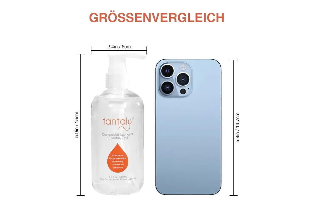 Tantaly Glijmiddel Waterbasis 250ml – Veilig & Niet-kleverend