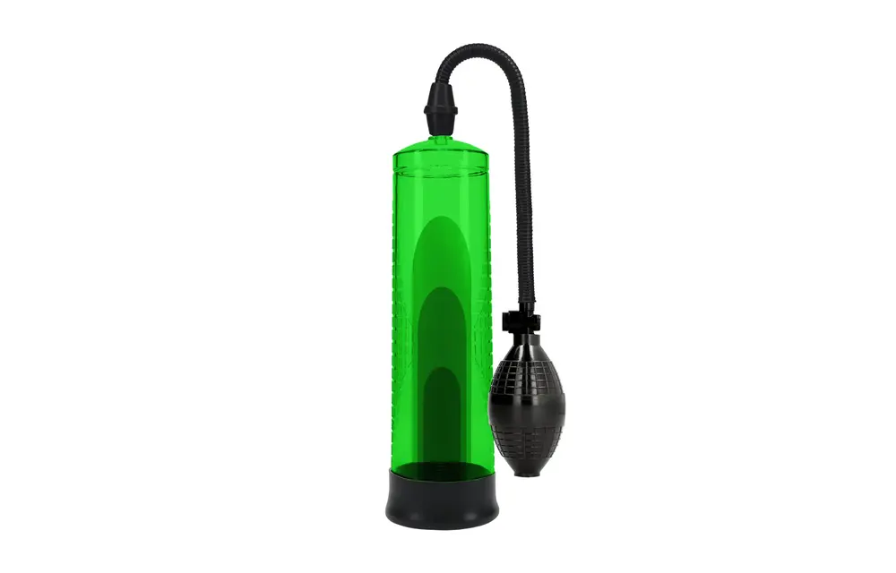 Basic Penis Pump Green - Waterproof & Effective Against ED