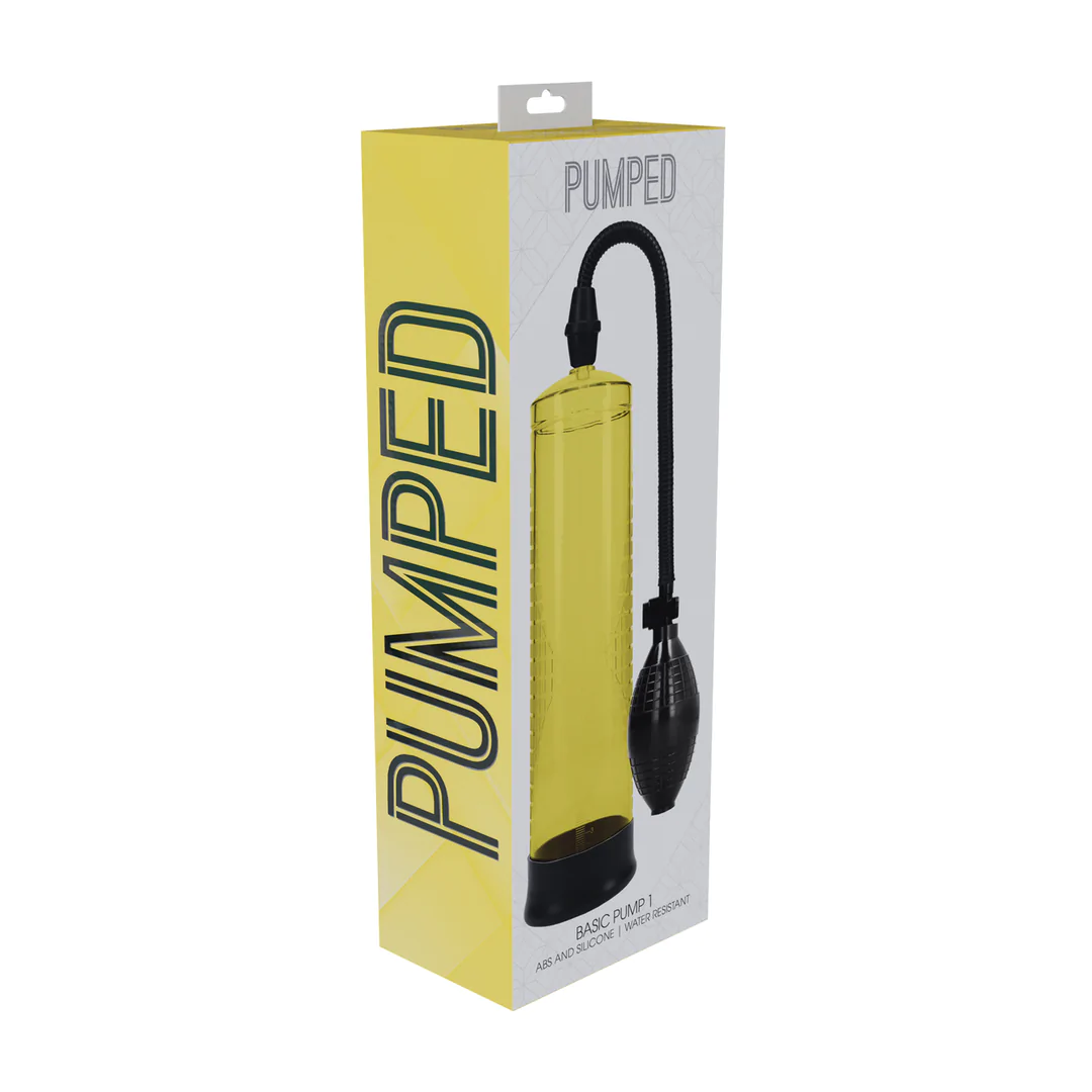 Basic Penis Pump Yellow – Waterproof & Effective Against ED