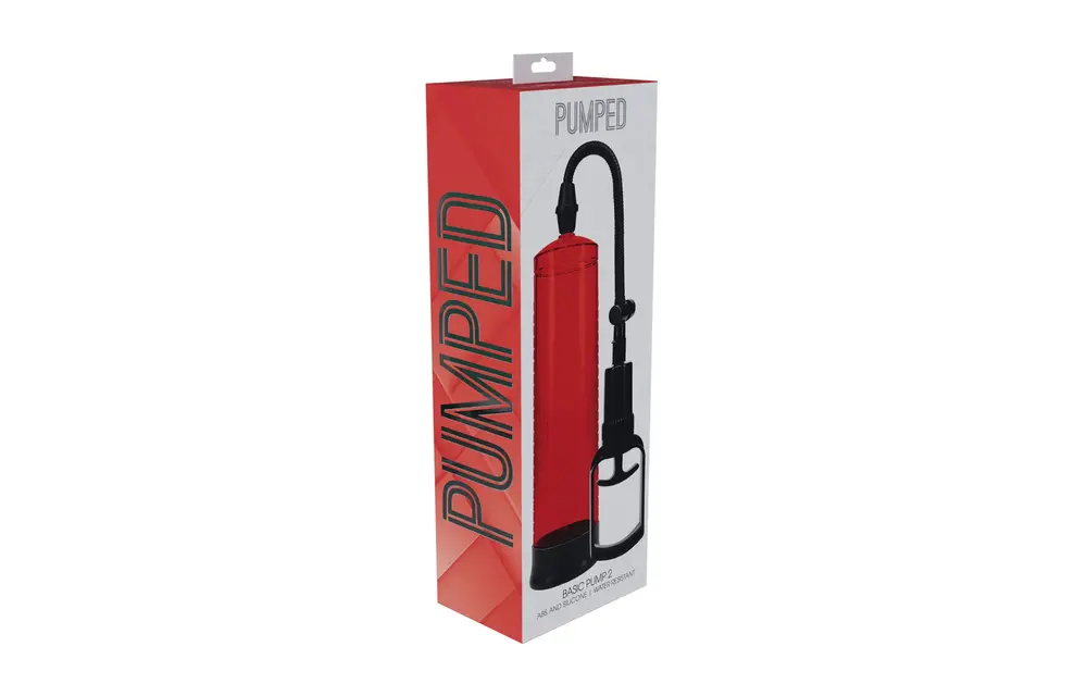 Basic Penispumpe V2 Rot – Wasserdicht, sicher und effektiv