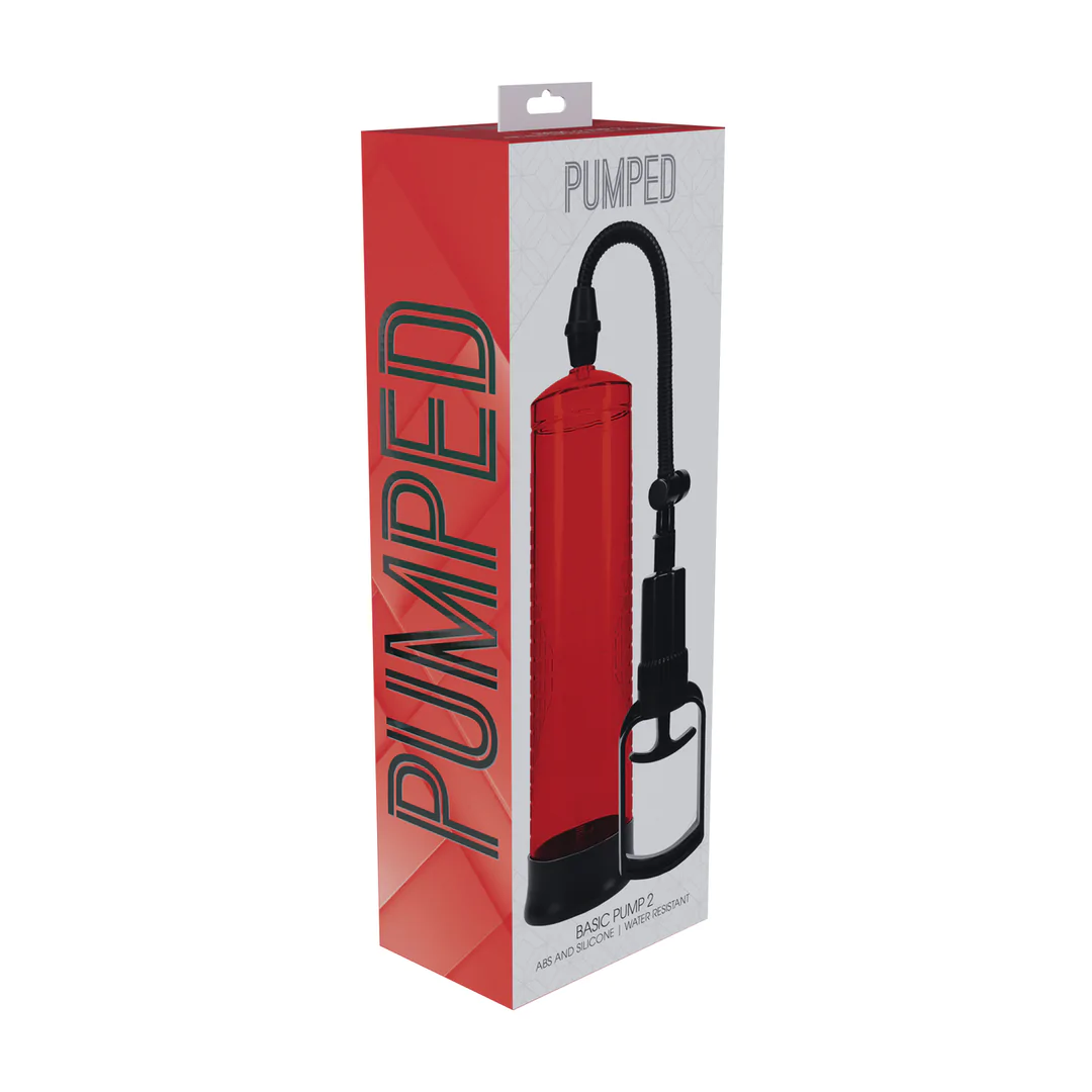 Basic Penis Pump V2 – Waterproof – Red