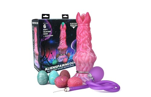 Monstar Cox AlienspawnCock 20.3 cm | Alien silicone dildo